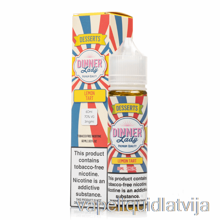 Citronu Tart - Vape Vakariņas Dāma - 60ml 0mg Vape šķidrums